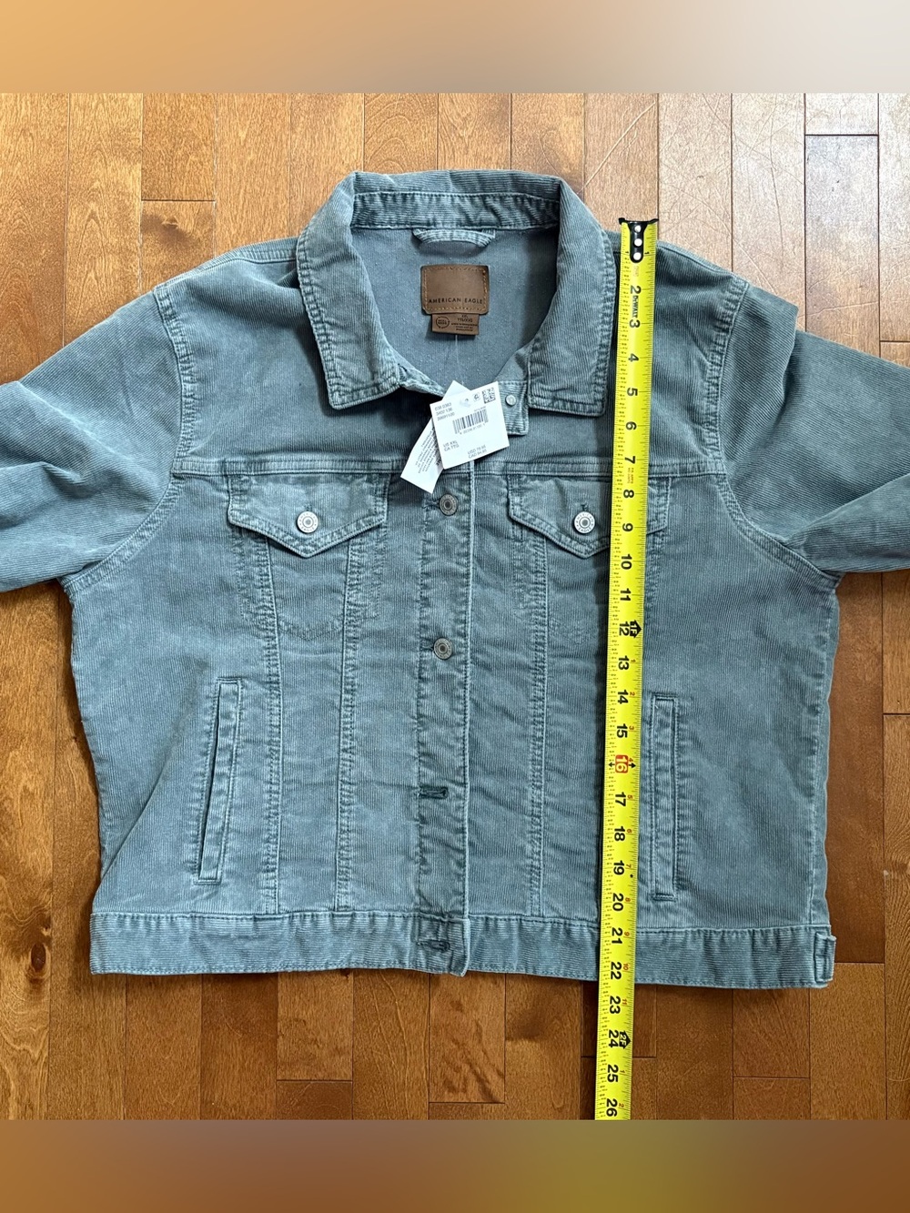American Eagle NWT Slate Blue Corduroy Trucker Jacket – Size XXL - Picture 4 of 7